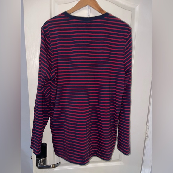 Brooks Brothers Navy and Red Striped Shirt - Picture 2 of 4